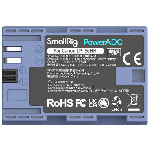 SmallRig USB-C Rechargeable Camera Battery (LP-E6NH)