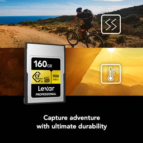 Lexar 160GB Professional CFexpress™ Type A card Gold Series