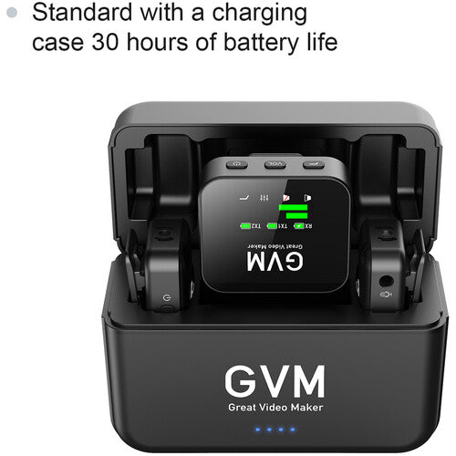 GVM-MIC LM2 2-Person Wireless Microphone System for Cameras and Smartphones (2.4 GHz)