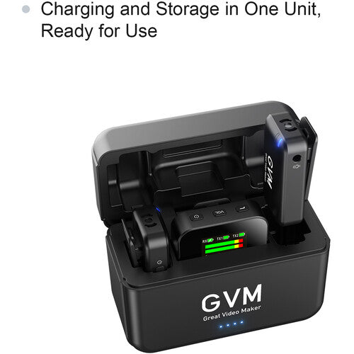 GVM-MIC LM2 2-Person Wireless Microphone System for Cameras and Smartphones (2.4 GHz)