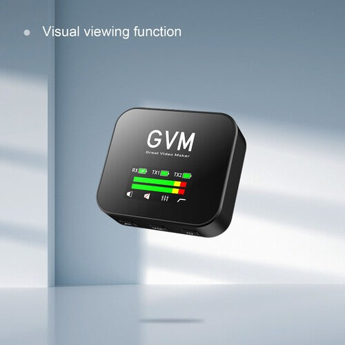 GVM-MIC LM2 2-Person Wireless Microphone System for Cameras and Smartphones (2.4 GHz)