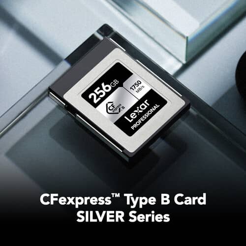 Lexar 256GB Professional CFexpress™ Type B card Silver Serie