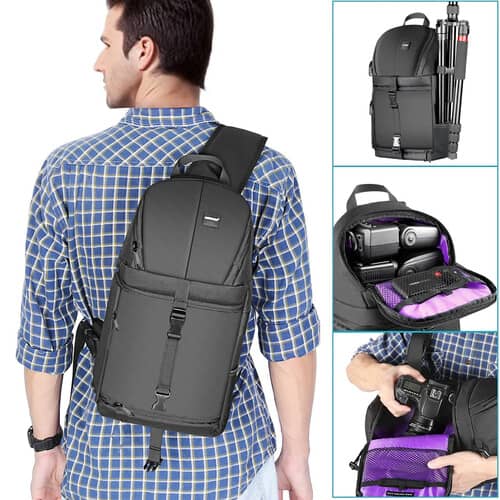 Neewer Camera Sling Backpack (Orange)