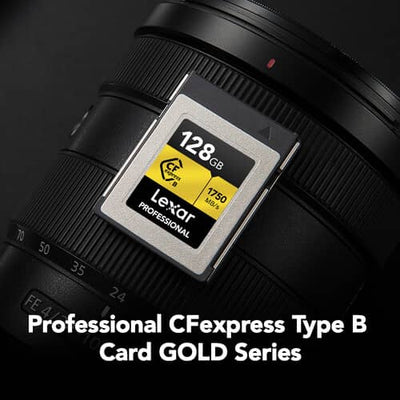 Lexar 128GB Professional CFexpress™ Type-B card GOLD Series