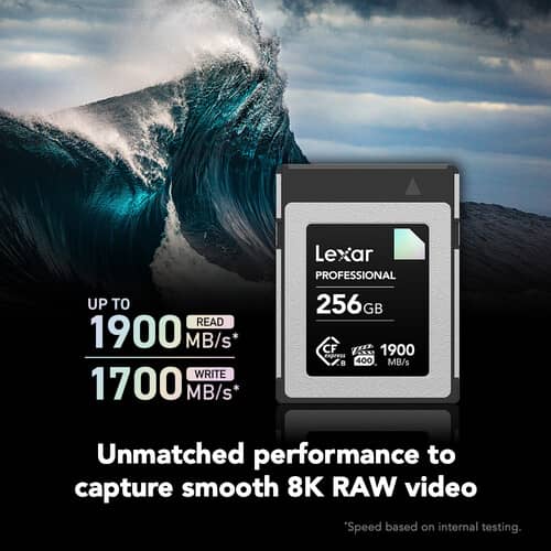 Lexar 256GB Professional CFexpress™ Type-B card DIAMOND Series