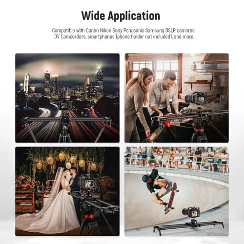 Neewer CS80CM Carbon Fiber Camera Slider and Carry Bag (31.5")