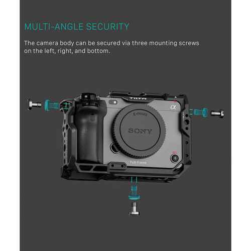 Tilta Camera Cage Basic Kit v2 for Sony FX3 and FX30 Black (TA-T16-A-B)