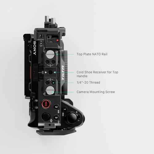 Tilta Camera Cage Basic Kit v2 for Sony FX3 and FX30 Black (TA-T16-A-B)
