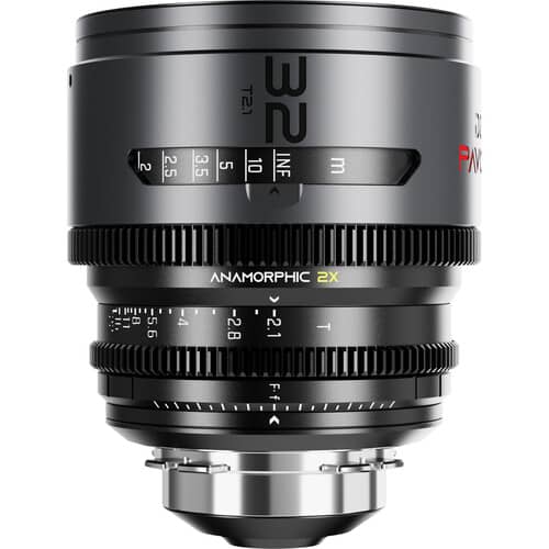 DZOFilm PAVO 2x Anamorphic 32/55 T2.1and 100mm T2.4 3-Lens Set (Neutral Coating, PL/EF Mount, Feet)
