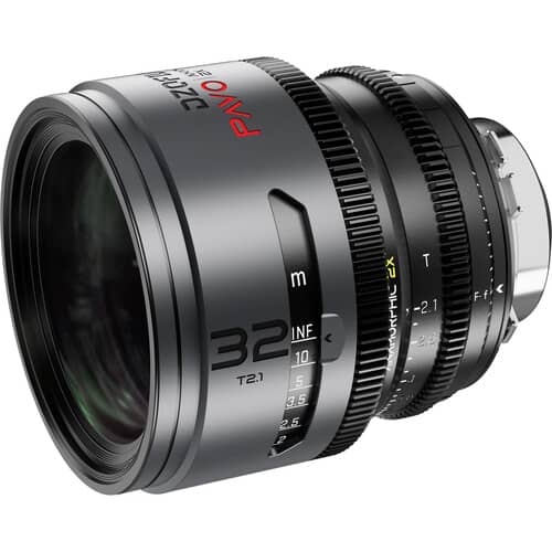 DZOFilm PAVO 2x Anamorphic 32/55 T2.1and 100mm T2.4 3-Lens Set (Neutral Coating, PL/EF Mount, Feet)