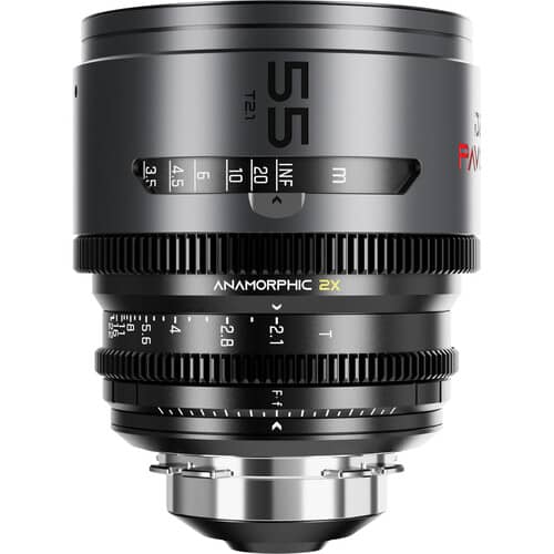 DZOFilm PAVO 2x Anamorphic 32/55 T2.1and 100mm T2.4 3-Lens Set (Neutral Coating, PL/EF Mount, Feet)