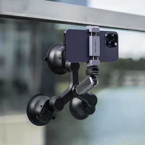 PGYTECH 3-Arm Suction Mount with CapLock Ball Head &amp; 3-Prong Mount