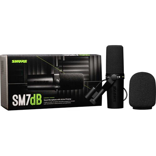 SHURE SM7DB VOCAL MICROPHONE WITH BUILT-IN PREAMP