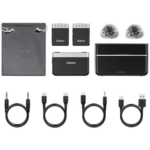 Ulanzi AM18 U-Mic 2-Person Wireless Microphone System for Cameras and Mobile Devices