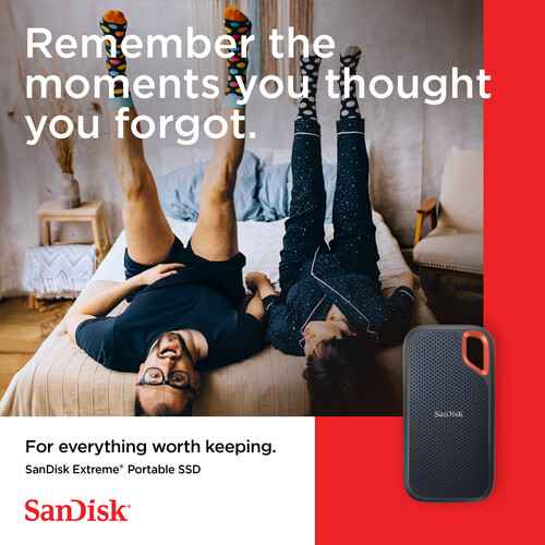 SanDisk 1TB Extreme Portable SSD V2 (Black)