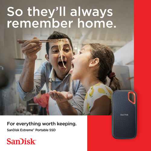 SanDisk 1TB Extreme Portable SSD V2 (Black)