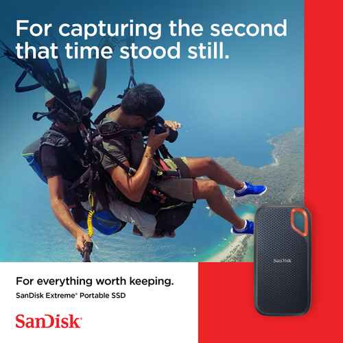 SanDisk 1TB Extreme Portable SSD V2 (Black)