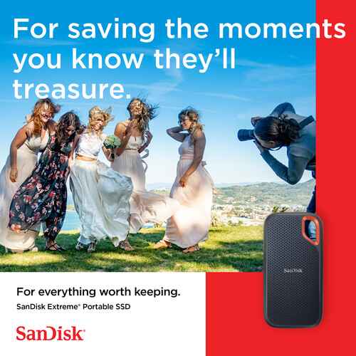 SanDisk 1TB Extreme Portable SSD V2 (Black)