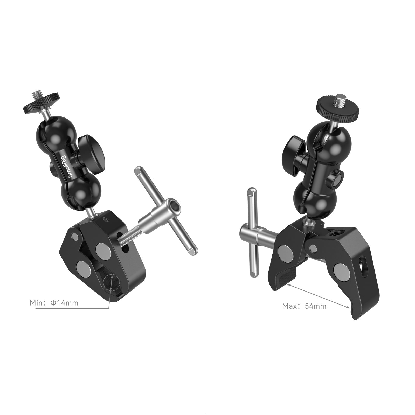SmallRig Crab-Shaped Super Clamp with Ball Head Magic Arm, Action Mount & Phone Holder Kit
