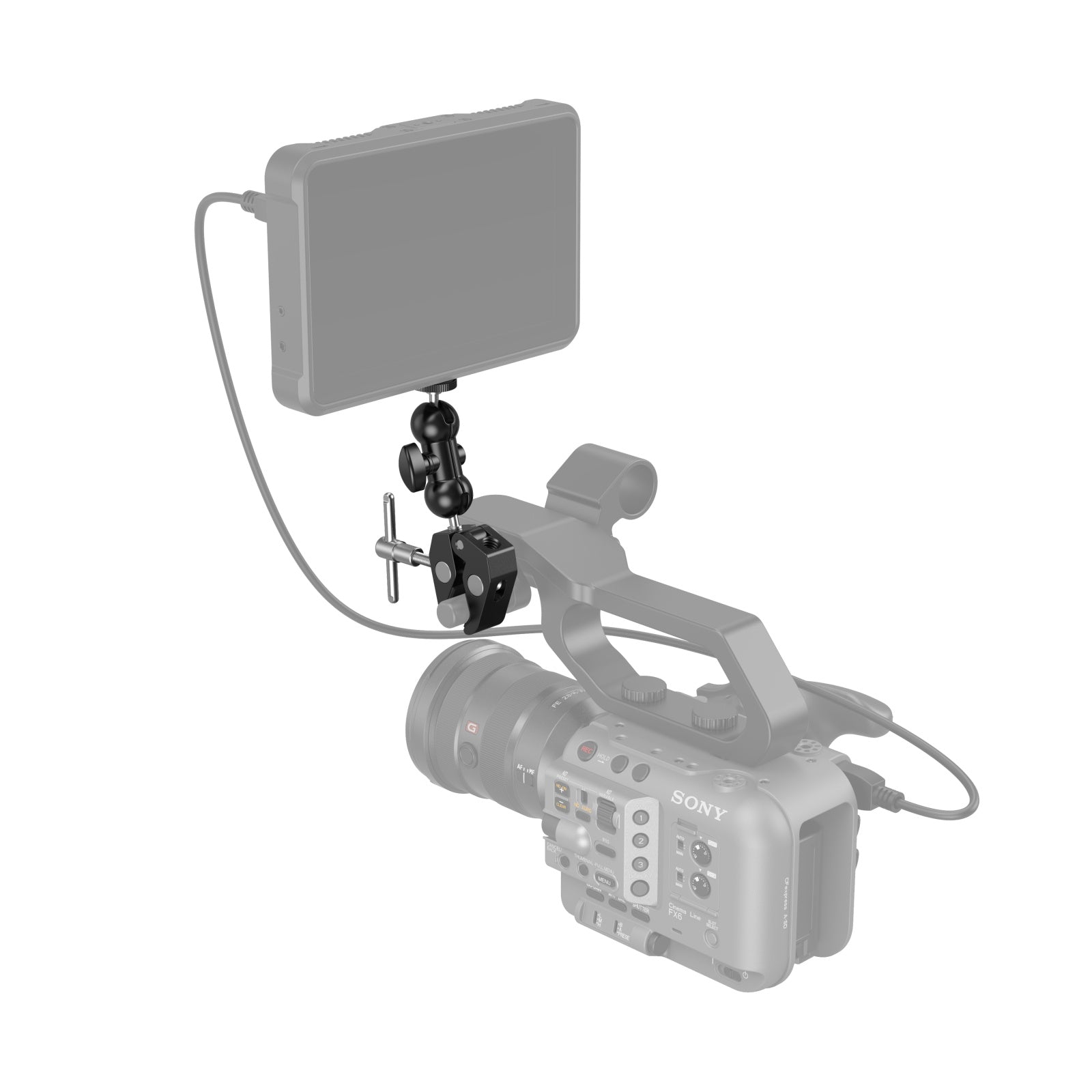 SmallRig Crab-Shaped Super Clamp with Ball Head Magic Arm, Action Mount & Phone Holder Kit