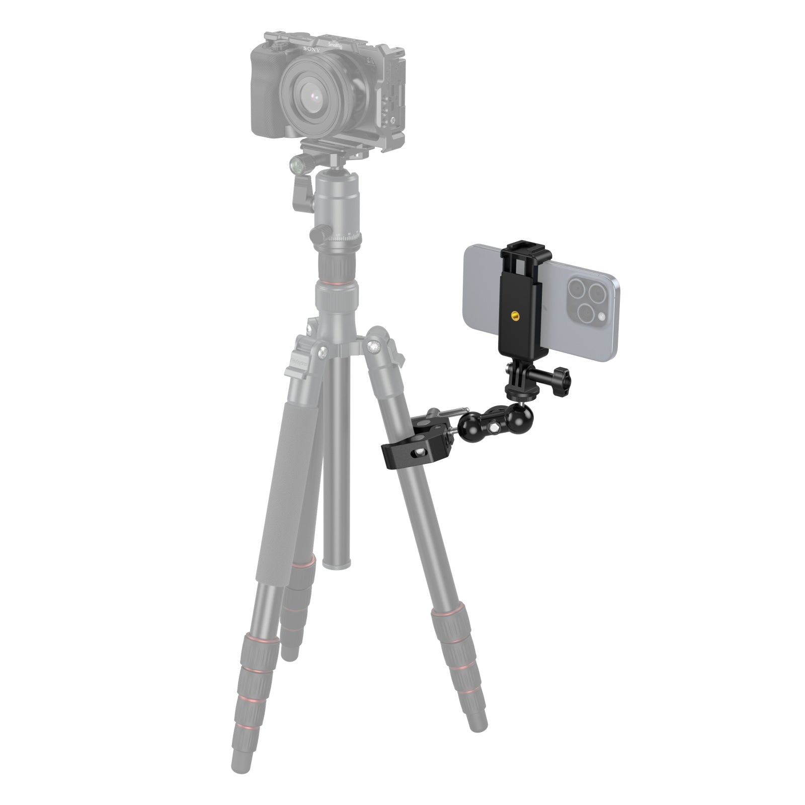 SmallRig Crab-Shaped Super Clamp with Ball Head Magic Arm, Action Mount & Phone Holder Kit