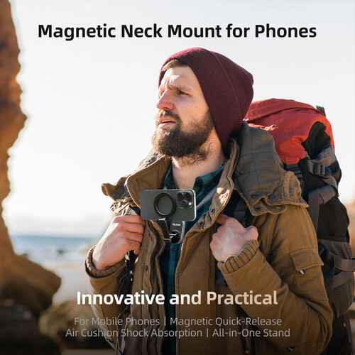 TELESIN Magnetic Smartphone Neck Mount (Gray)