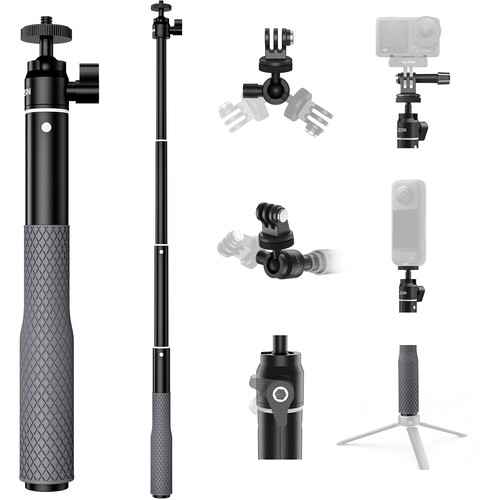 TELESIN Aluminum Alloy Extendable Selfie Stick