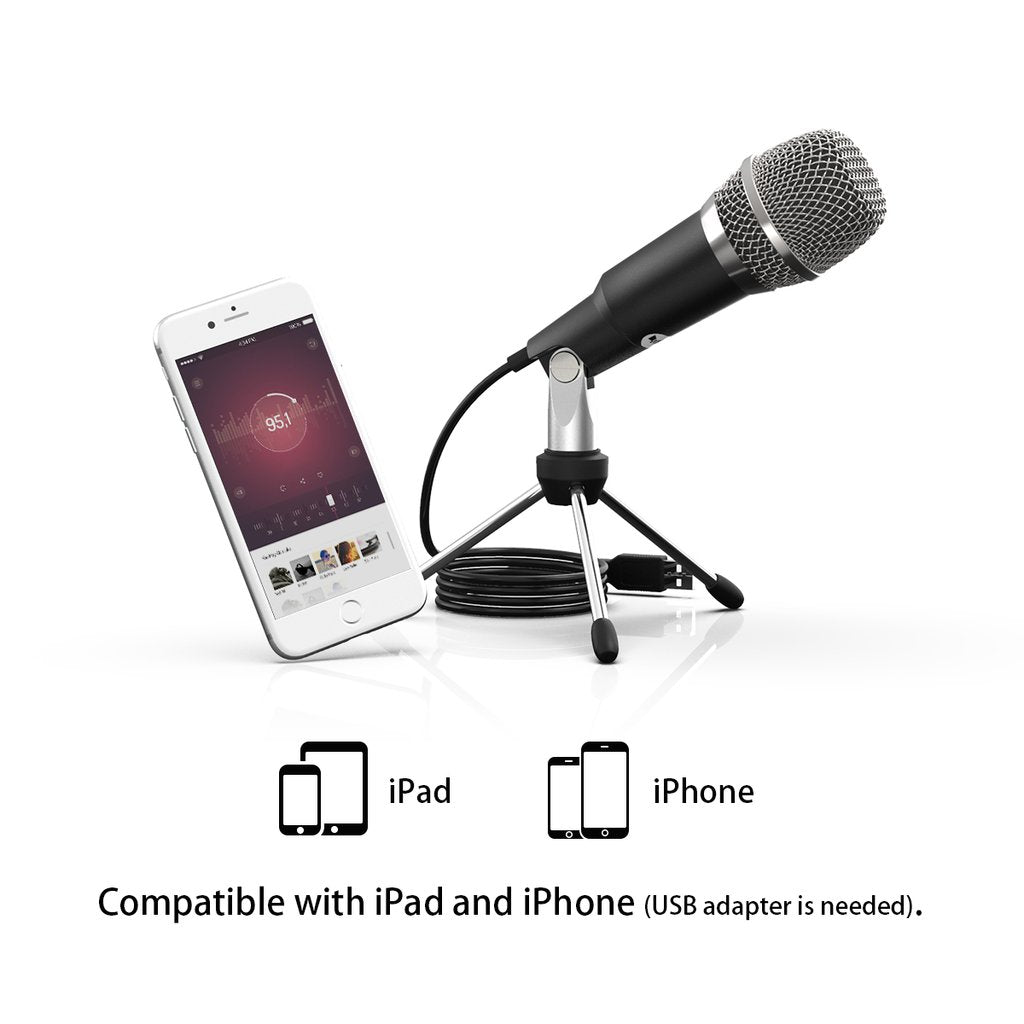 FIFINE K668 USB Microphone Plug &amp; Play with Mac/Windows for Video Call, Streaming , Voice Over