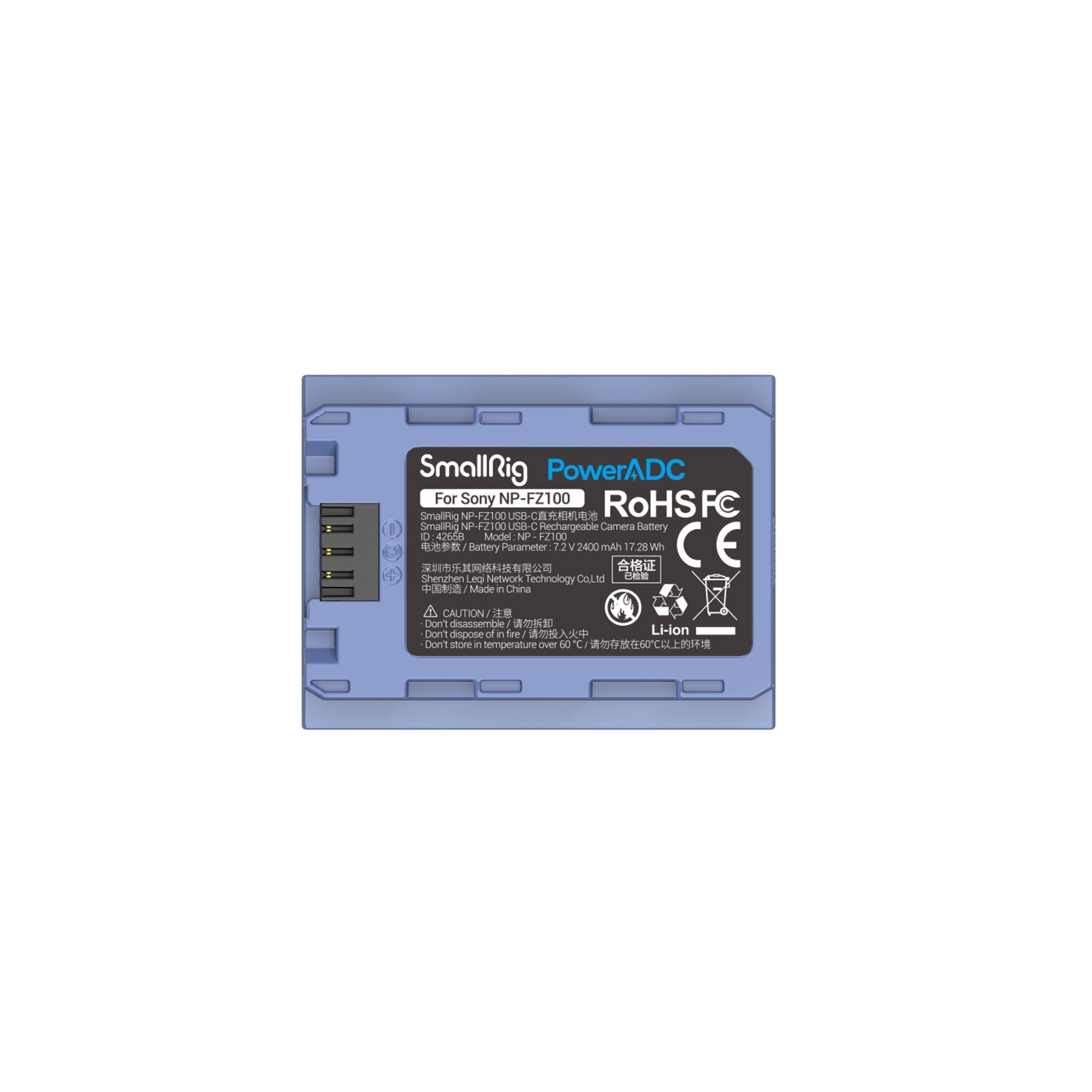 SmallRig USB-C Rechargeable Camera Battery (NP-FZ100)