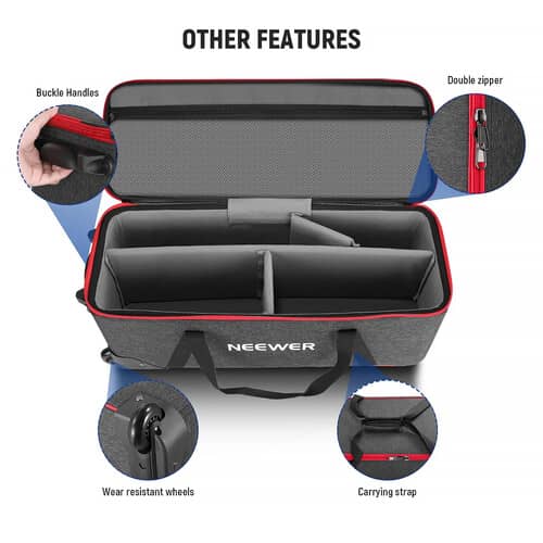 Neewer PB009 Trolley Case with Wheels