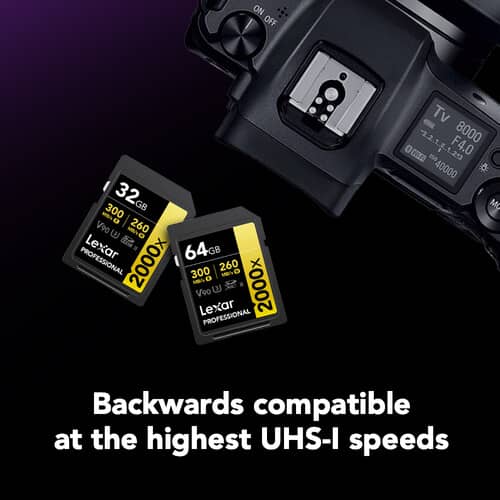 Lexar 32GB Professional 2000x SDHC™ UHS-II cards
