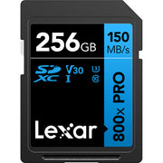 LEXAR PROFESSIONAL 32 GB/64 GB/128 GB/256 GB 800X PRO SDXC UHS-I CARD - 256 GB