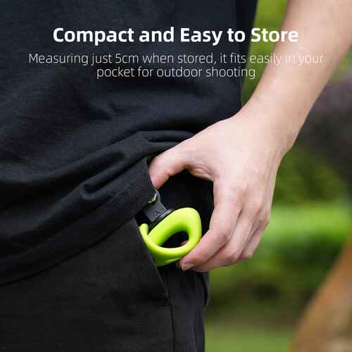 TELESIN Rubber Handlebar Mount for Action Cameras (Black)