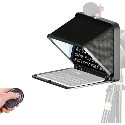 LENSGO TC7 Portable Teleprompter for Smartphones, Tablets and Select DSLR/Mirrorless Cameras