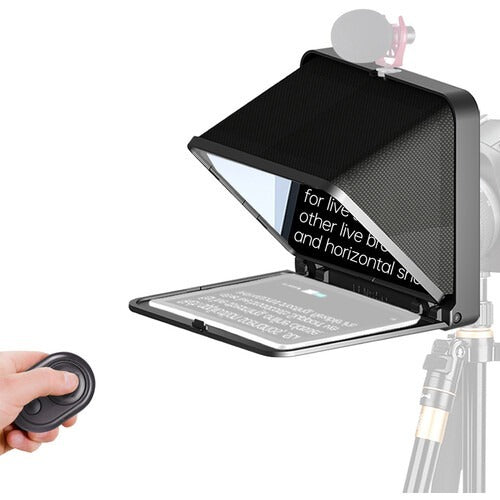 LENSGO TC7 Portable Teleprompter for Smartphones, Tablets and Select DSLR/Mirrorless Cameras