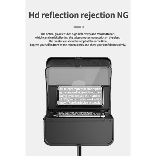 LENSGO TC7S Portable Teleprompter for Smartphones180