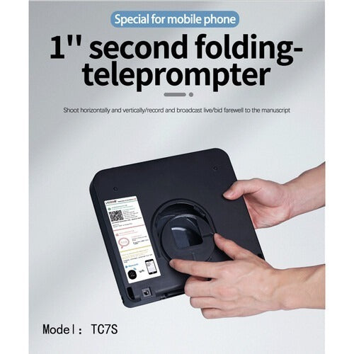 LENSGO TC7S Portable Teleprompter for Smartphones180