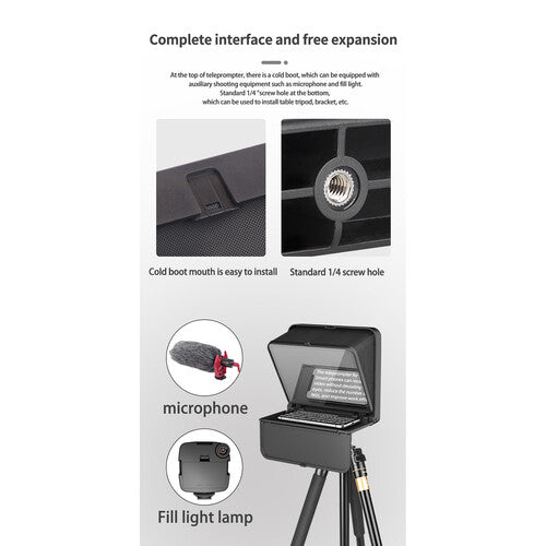 LENSGO TC7S Portable Teleprompter for Smartphones180