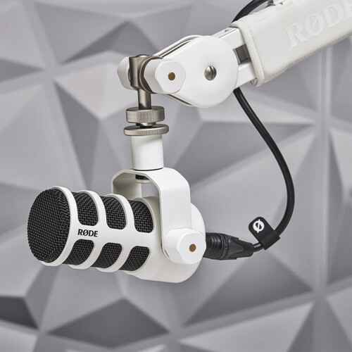 RODE PodMic Dynamic Podcasting Microphone (White)