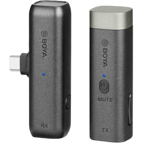 OBSBOT BY-WM3U Mini Wireless Microphone System for Mobile Devices and Cameras (2.4 GHz)