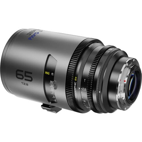 DZOFilm PAVO 65mm T2.8 2x Anamorphic Prime Lens (Blue Coating, PL/EF Mount, Feet)