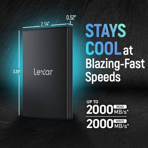 Lexar 2TB ARMOR 700 USB 3.2 Gen 2x2 Portable SSD