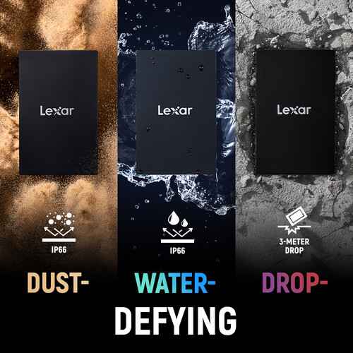 Lexar 4TB ARMOR 700 USB 3.2 Gen 2x2 Portable SSD (Black)