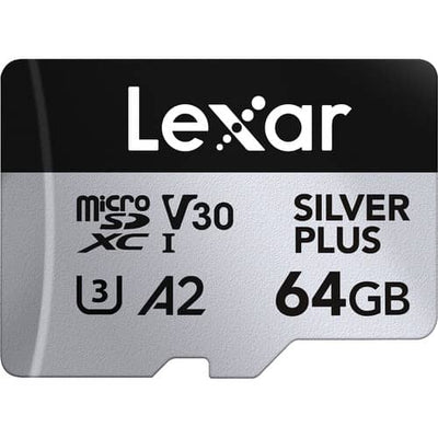 Lexar 64GB Professional SILVER PLUS microSDXC™ cards