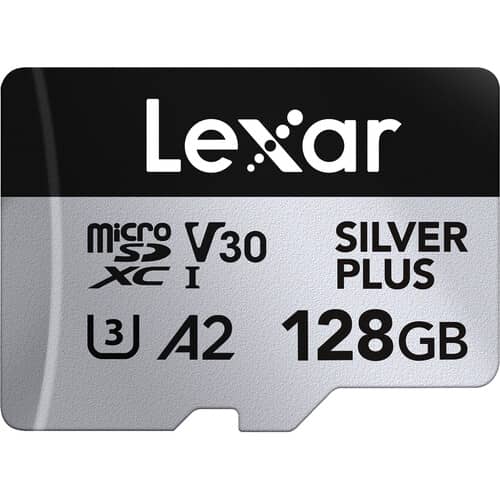 128GB Lexar® Professional SILVER PLUS microSDXC™ UHS-I cards