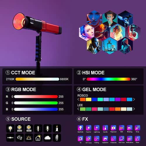 GVM PD60C RGB LED Pocket Light