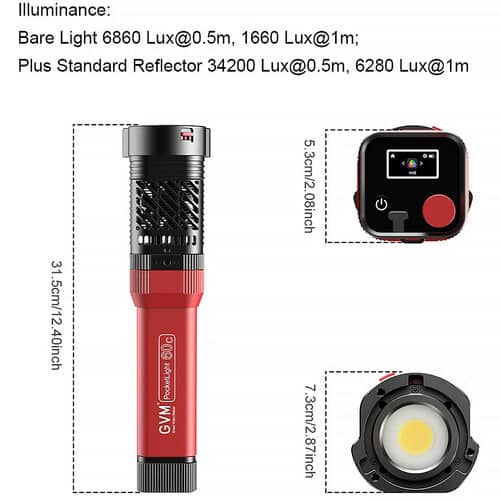 GVM PD60C RGB LED Pocket Light