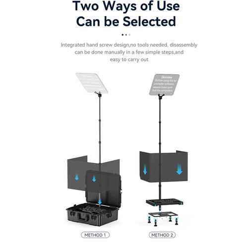 Desview TP300 19" Portable Teleprompter with Self-Reversing Monitor