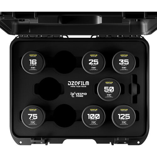 DZOFilm VESPID Prime 7-Lens Kit V2 (PL and EF Mounts)