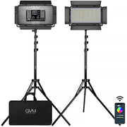GVM-1500D 75W Bi-color and RGB Video Panel 2-Light-Kit